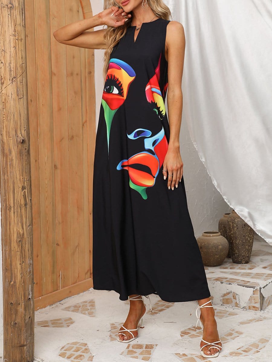 Robe longue à plumes Asma