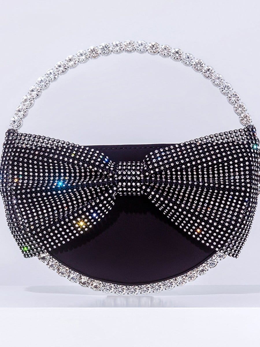 Ayla Round Bow Diamond Bag