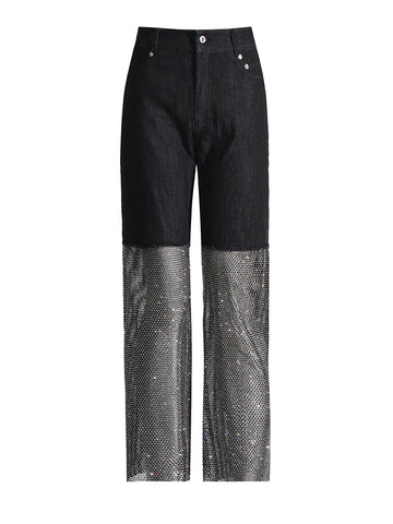 Pantalon en maille ajourée TWOTWIONSTYLE