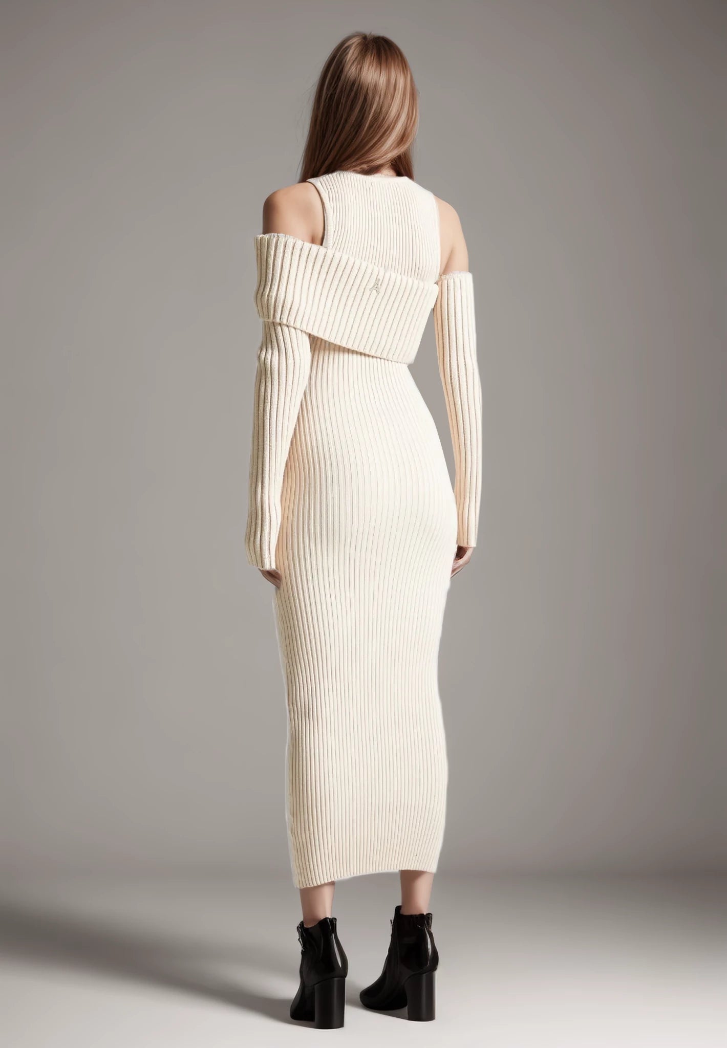 Stricken Asymmetrische Off Shoulders Bodycon Kleider