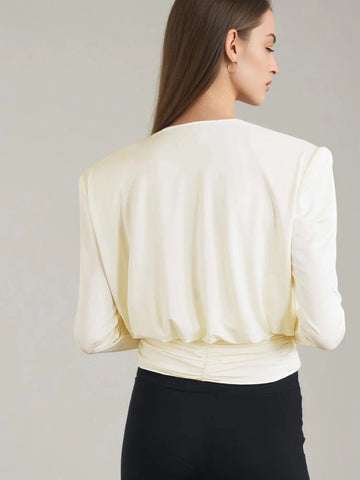 Swinging Collar Shirt Top