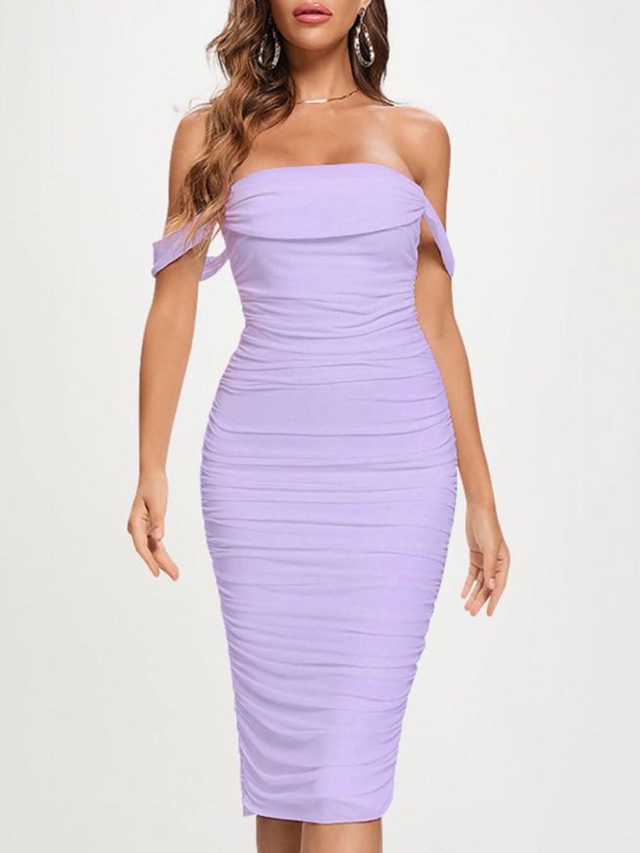 Claudia Bodycon Off Shoulder Midi Dress