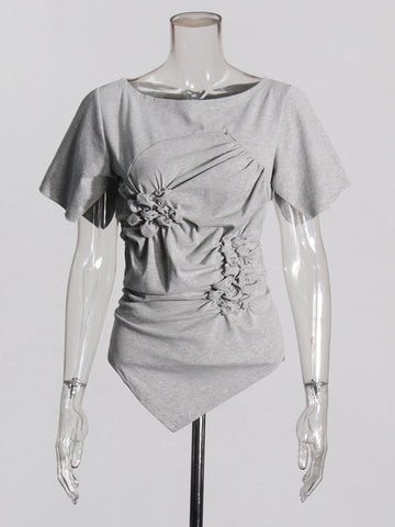 T-shirt à manches courtes creux