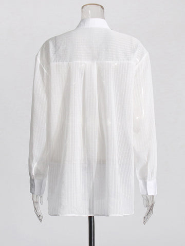 Diamonds Bead Collar Sunscreen Shirt