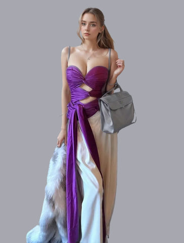 Irregular Hollow Chest Top Vest