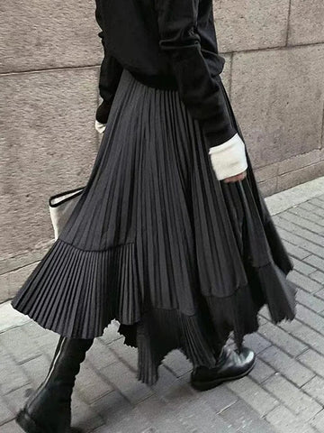 Elle Pleated Casual Skirt