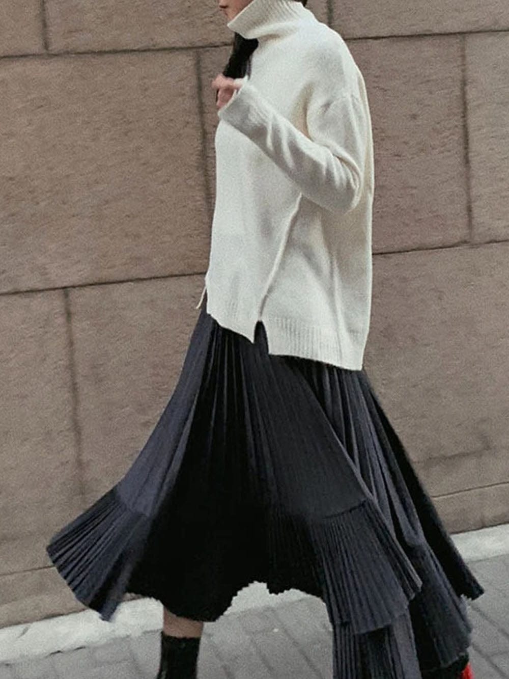 Elle Pleated Casual Skirt