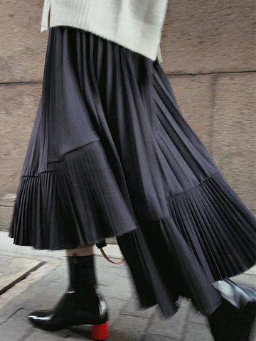 Elle Pleated Casual Skirt