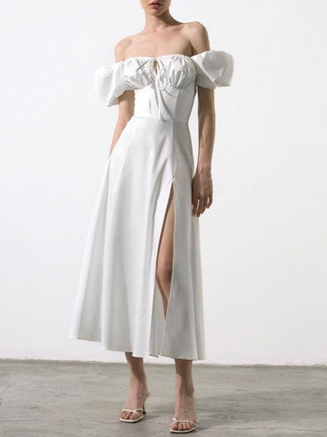 Emilia Off Shoulder Midi Dress