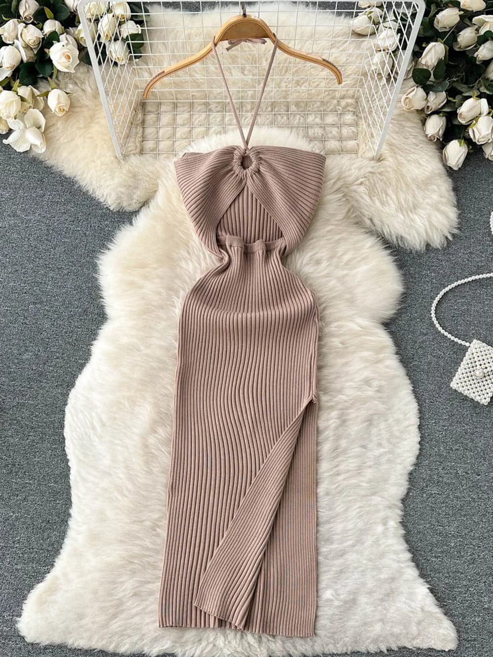 Evie Bodycon Knitted Midi Dress