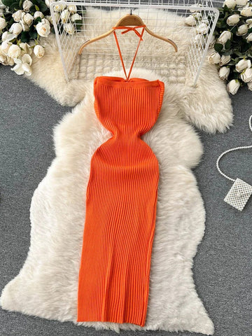 Evie Bodycon Knitted Midi Dress