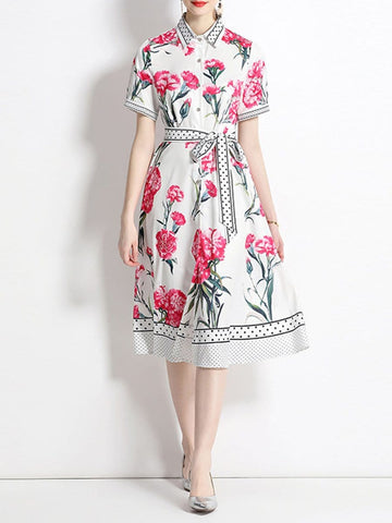 Fallon Flower Midi Dress