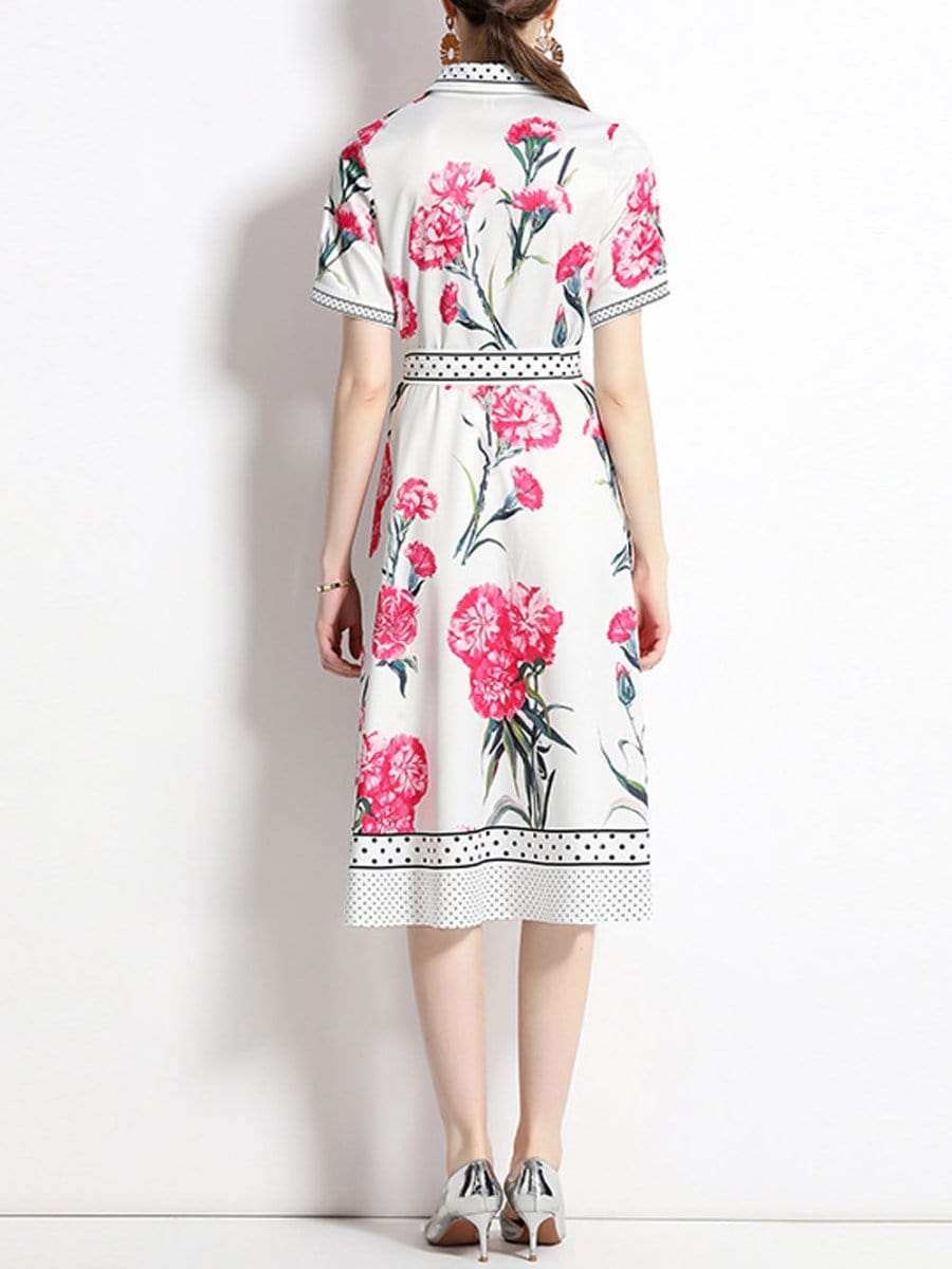 Fallon Flower Midi Dress