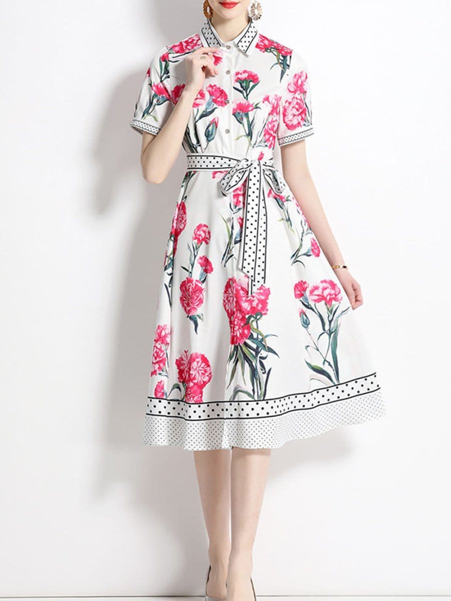 Fallon Flower Midi Dress