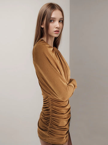 Half Shawl Versatile Knit T-shirt