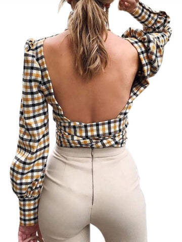 Felicity Backless Shirt