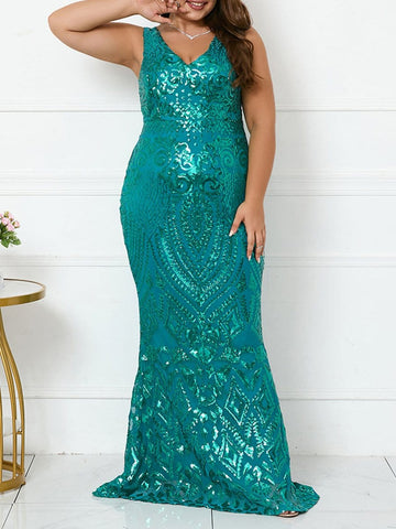 Haniya Sequin Maxi Dress