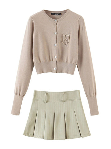 Hunter Pleated Mini Skirt