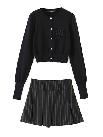 Hunter Pleated Mini Skirt