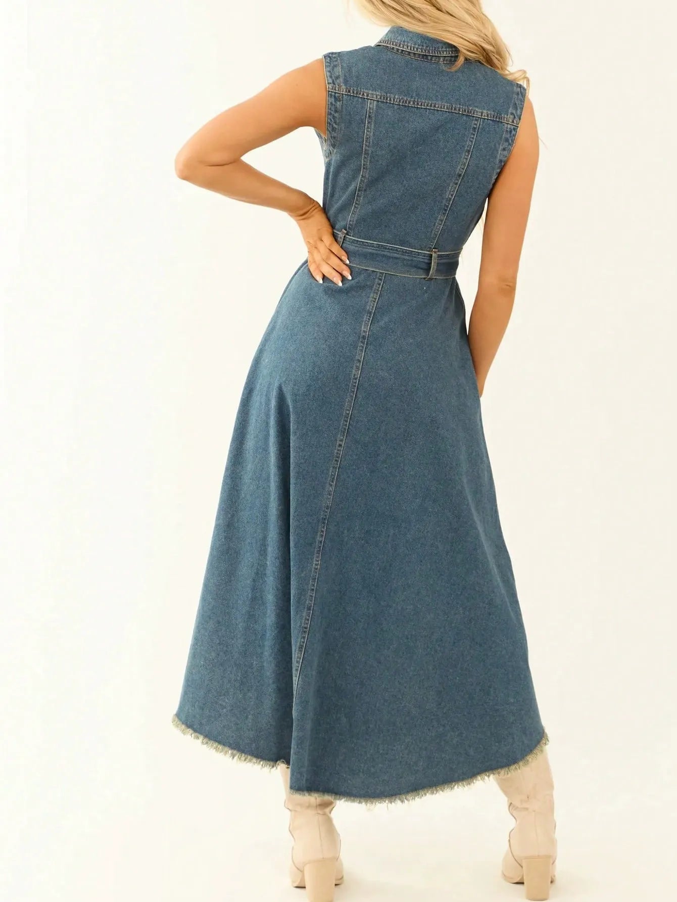 Irregular Denim Dress