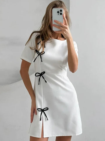 Bow Casual Dress