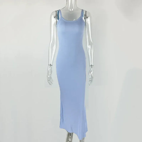 Summer Bodycon Casual Slim Long Dresses