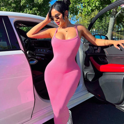 Summer Bodycon Casual Slim Long Dresses