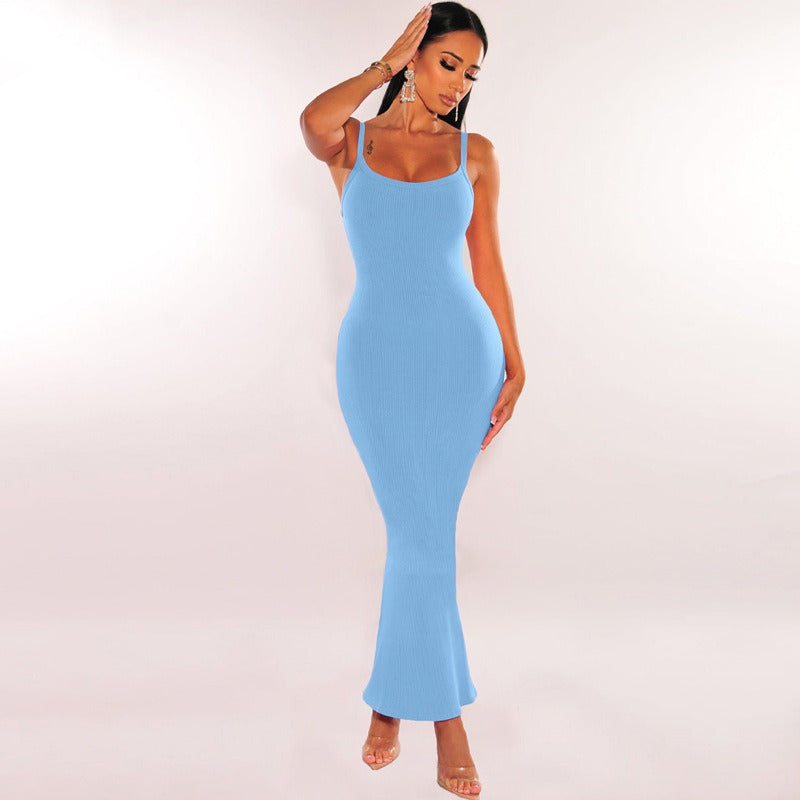 Summer Bodycon Casual Slim Long Dresses