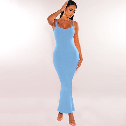 Summer Bodycon Casual Slim Long Dresses