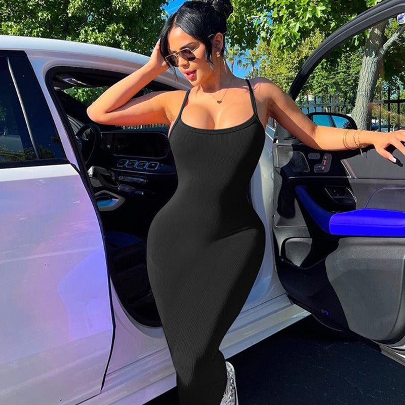 Summer Bodycon Casual Slim Long Dresses
