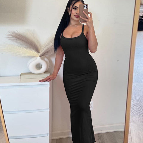 Summer Bodycon Casual Slim Long Dresses