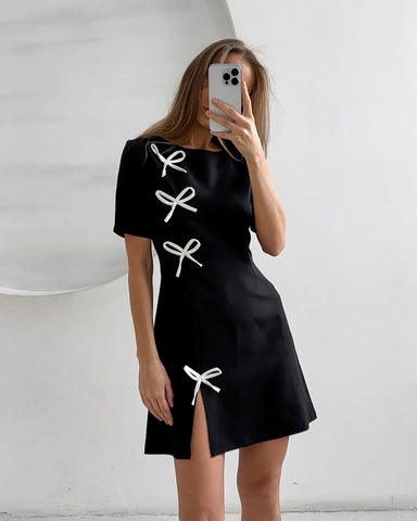 Bow Casual Dress