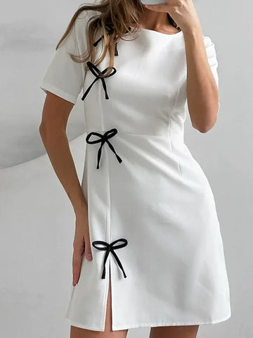 Bow Casual Dress