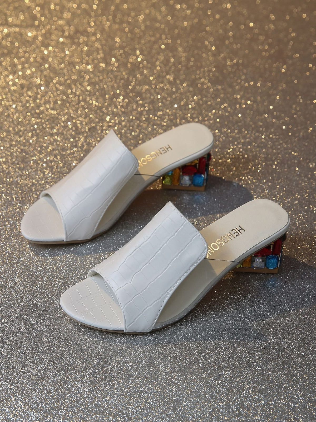 High Heels With Thick Heels And Flip-Flops