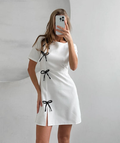 Bow Casual Dress