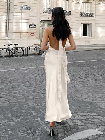 White Fishtail Dress