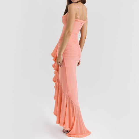 Loose-Fitting Irregularly Pleated Dress