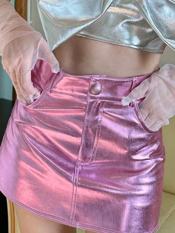 Isla Mini Skirt In Pink