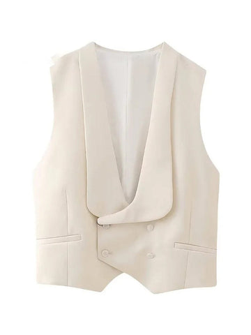 Julia Double Breasted Sleeveless Jacket