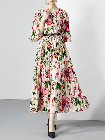 Kaia Belt Maxi Dress