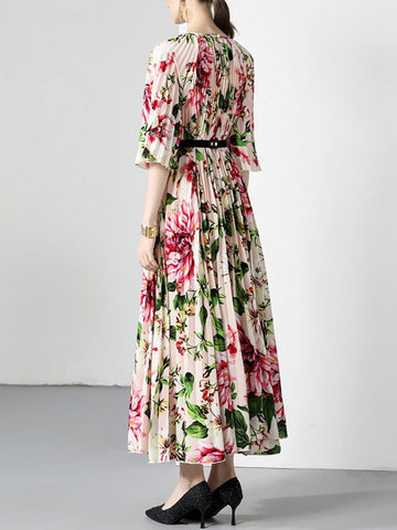 Kaia Belt Maxi Dress