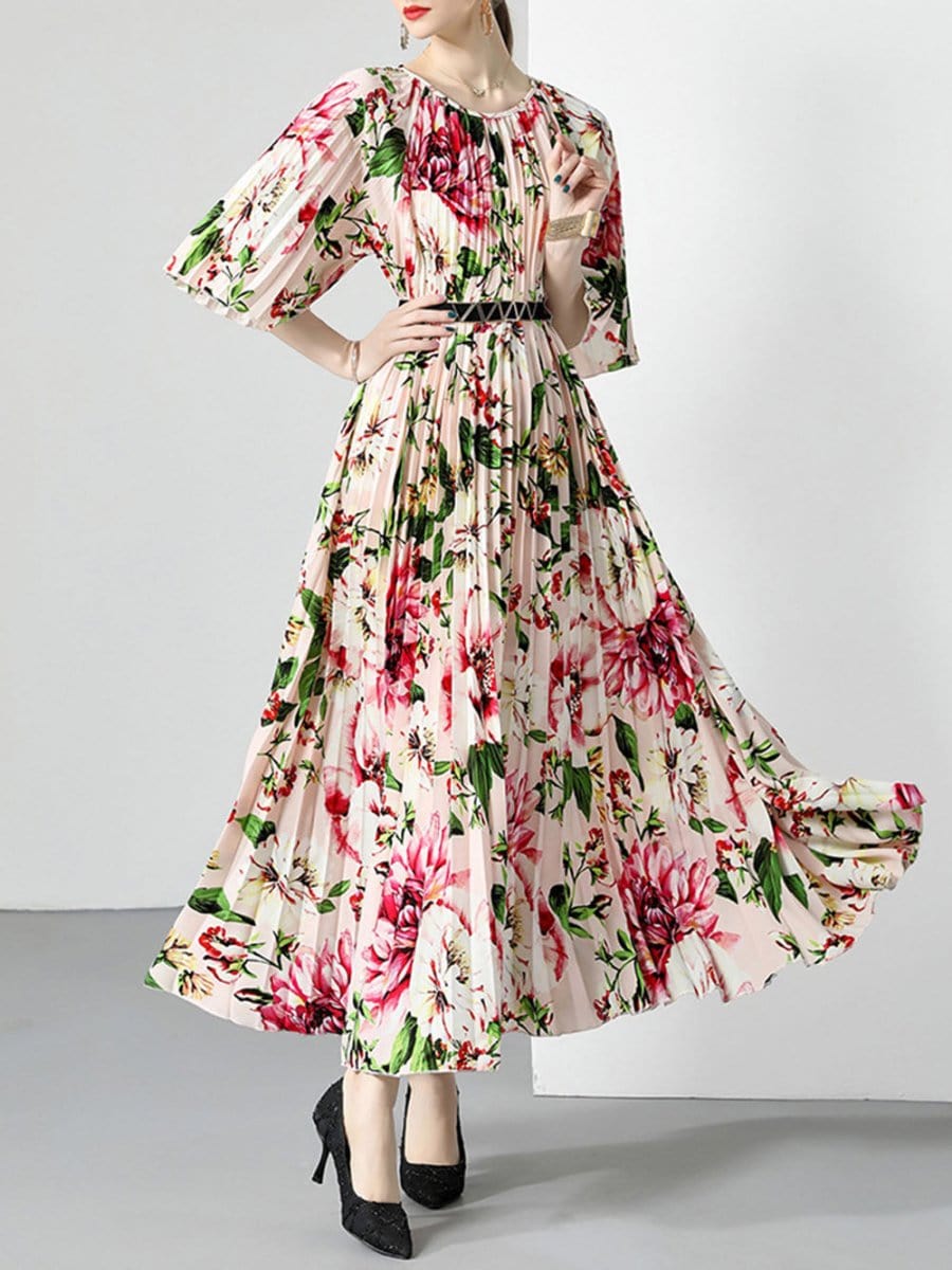 Kaia Belt Maxi Dress