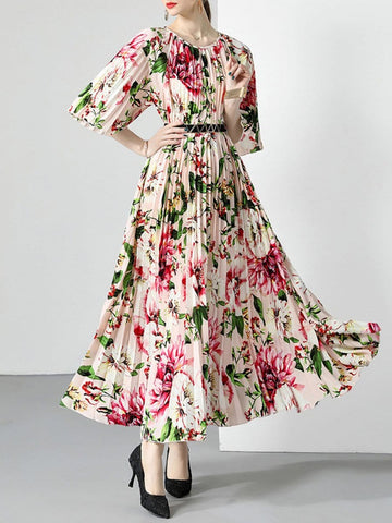 Kaia Belt Maxi Dress