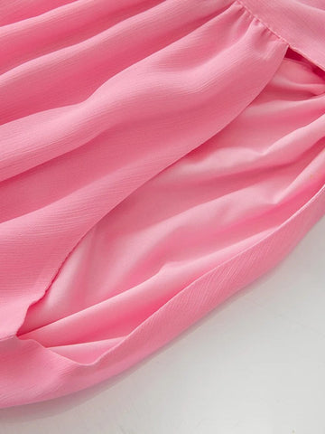 Katie Sleeveless Elastic Ruffle Maxi Dress