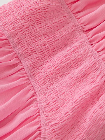 Katie Sleeveless Elastic Ruffle Maxi Dress
