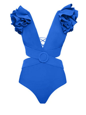 Keziah Ruffle Swimsuit & Skirt Set