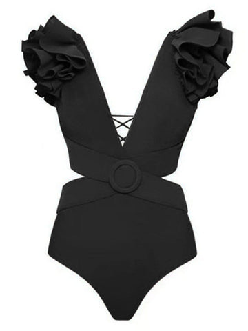 Keziah Ruffle Swimsuit & Skirt Set