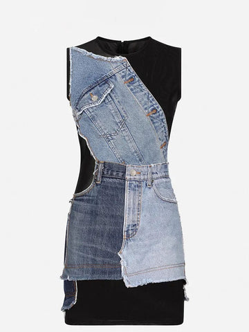 Landon Sleeveless Denim Dress
