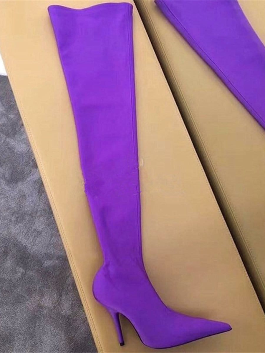 Lara Knee Elastic Thigh Boot