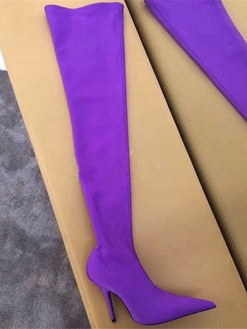 Lara Knee Elastic Thigh Boot